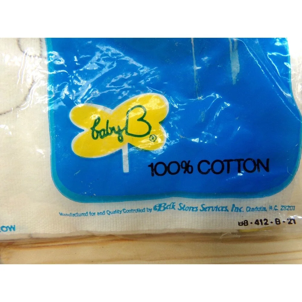 Vintage Baby B Receiving Blankets Angels Made for Belk Stores New Sealed 26x34‎